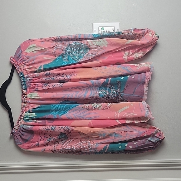 TAJ BY SABRINA CRIPPA-Anastasia off the shoulder embroidered top NWT-Siz… - Picture 5 of 17